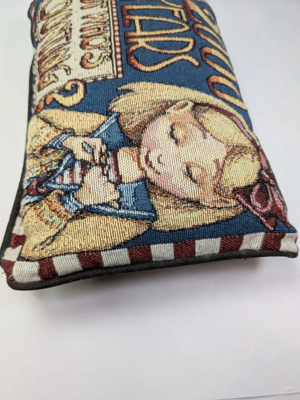 Vintage Mary Engelbreit Tapestry Pillow 2000 Years But Who's Counting Girl Y2K